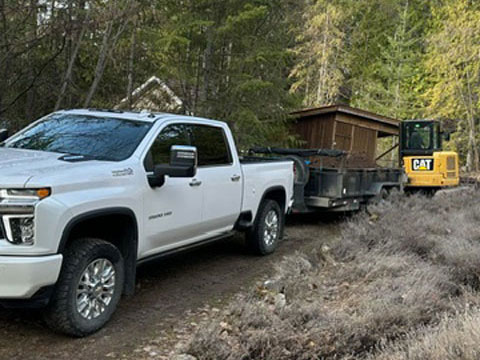 Dan Wilson Excavating truck-with-trailer-and-bobcat Dan Wilson Excavating truck-with-trailer-and-bobcat